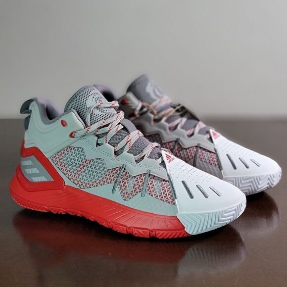 Adidas D Rose Son Of Chi MVP Godspeed Derrick Basketball Shoe Size 8.5 Grey Red main image 10